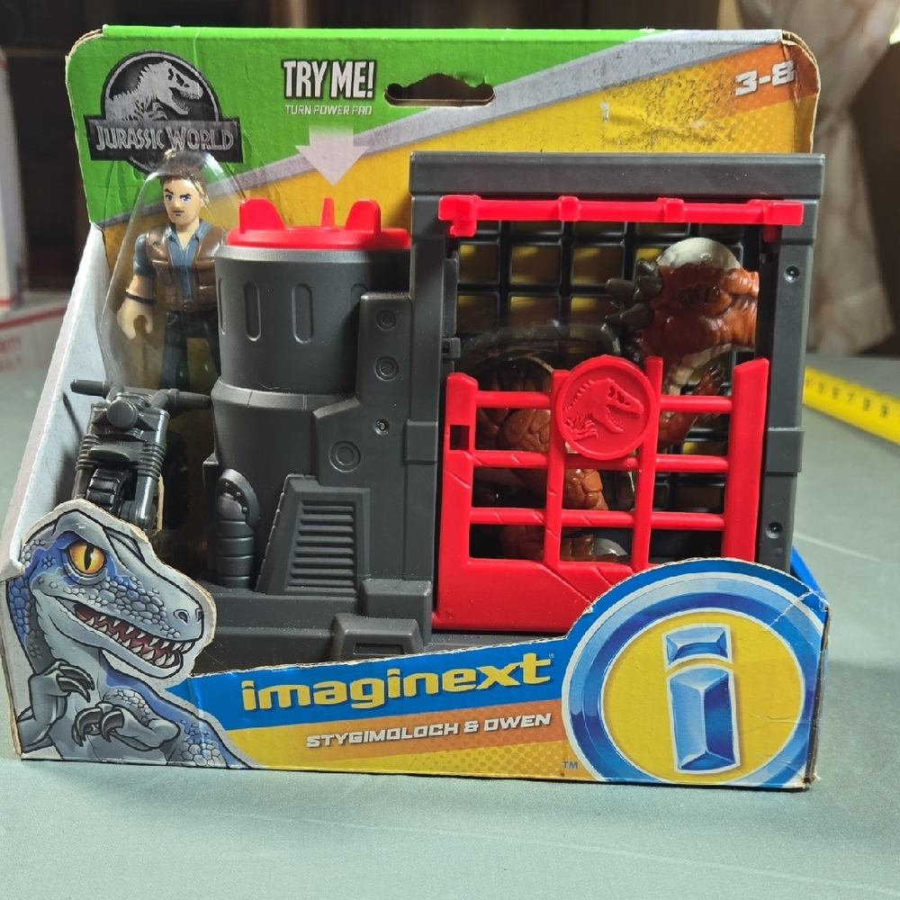 Jurassic Park Imaginext Stygimoloch & Owen Toy
